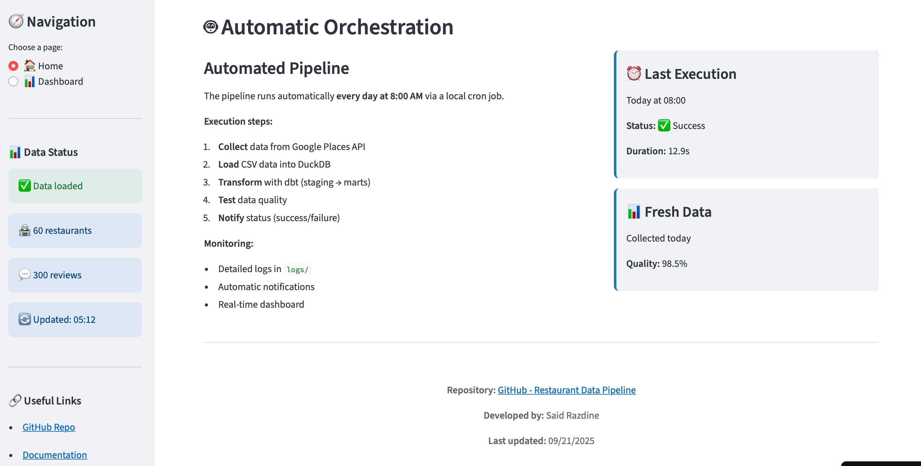 Automated pipeline orchestration